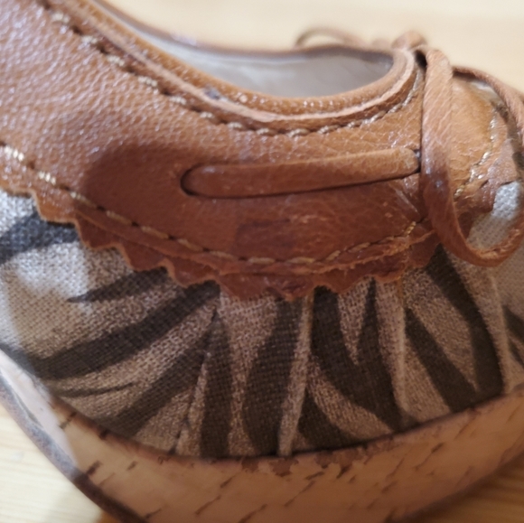 Michael Kors Canvas Safari OpenToe Stilletto Heels - Picture 10 of 11